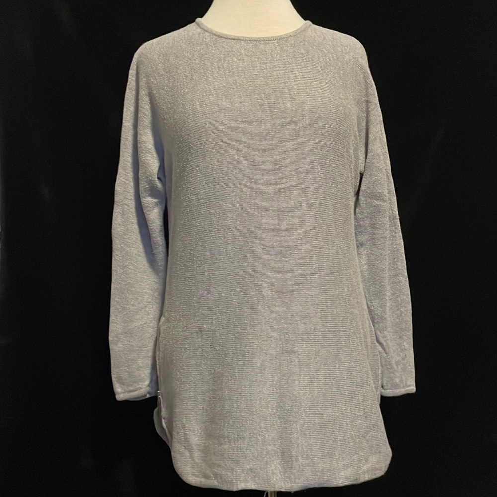 MICHAEL KORS PULL OVER GRAY SWEATER SIZE MEDIUM WITH SIDE ZIPPERS
